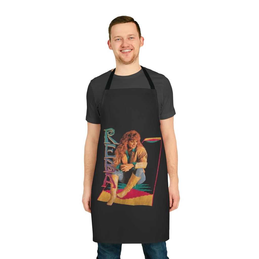 Country-style apron with Reba-inspired design