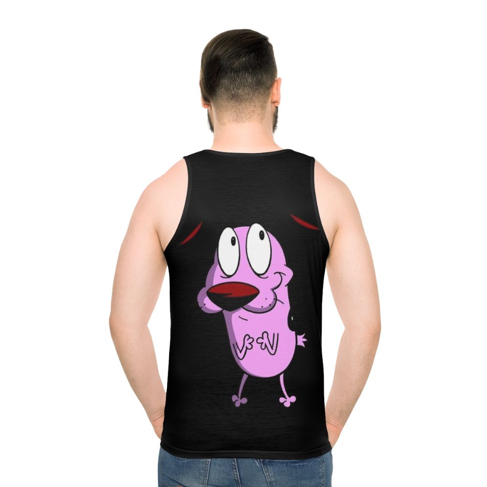Courage The Cowardly Dog Unisex Pink Tank Top