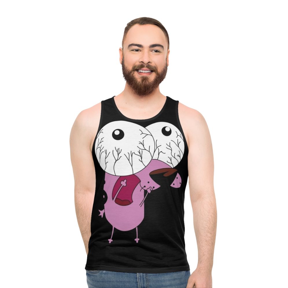 Courage the Cowardly Dog Unisex Tank Top