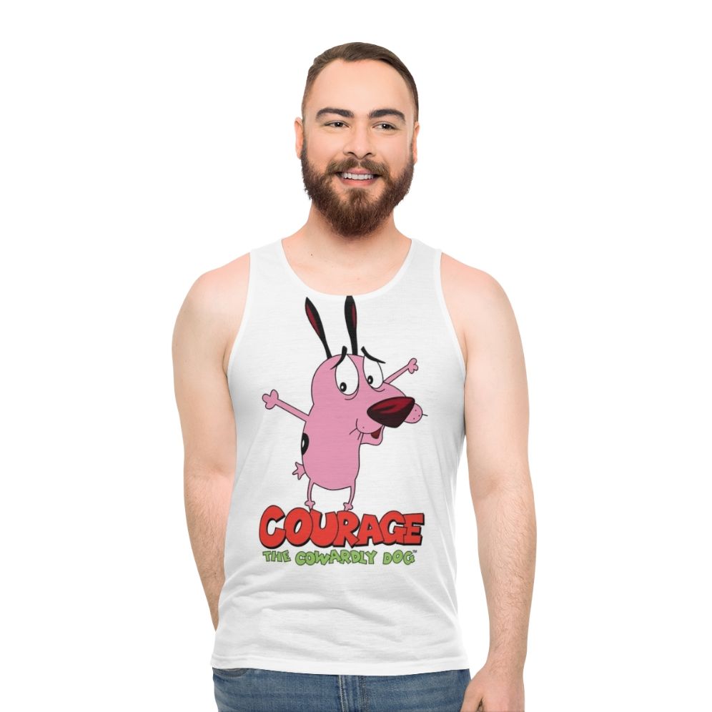 Courage The Cowardly Dog Unisex Tank Top