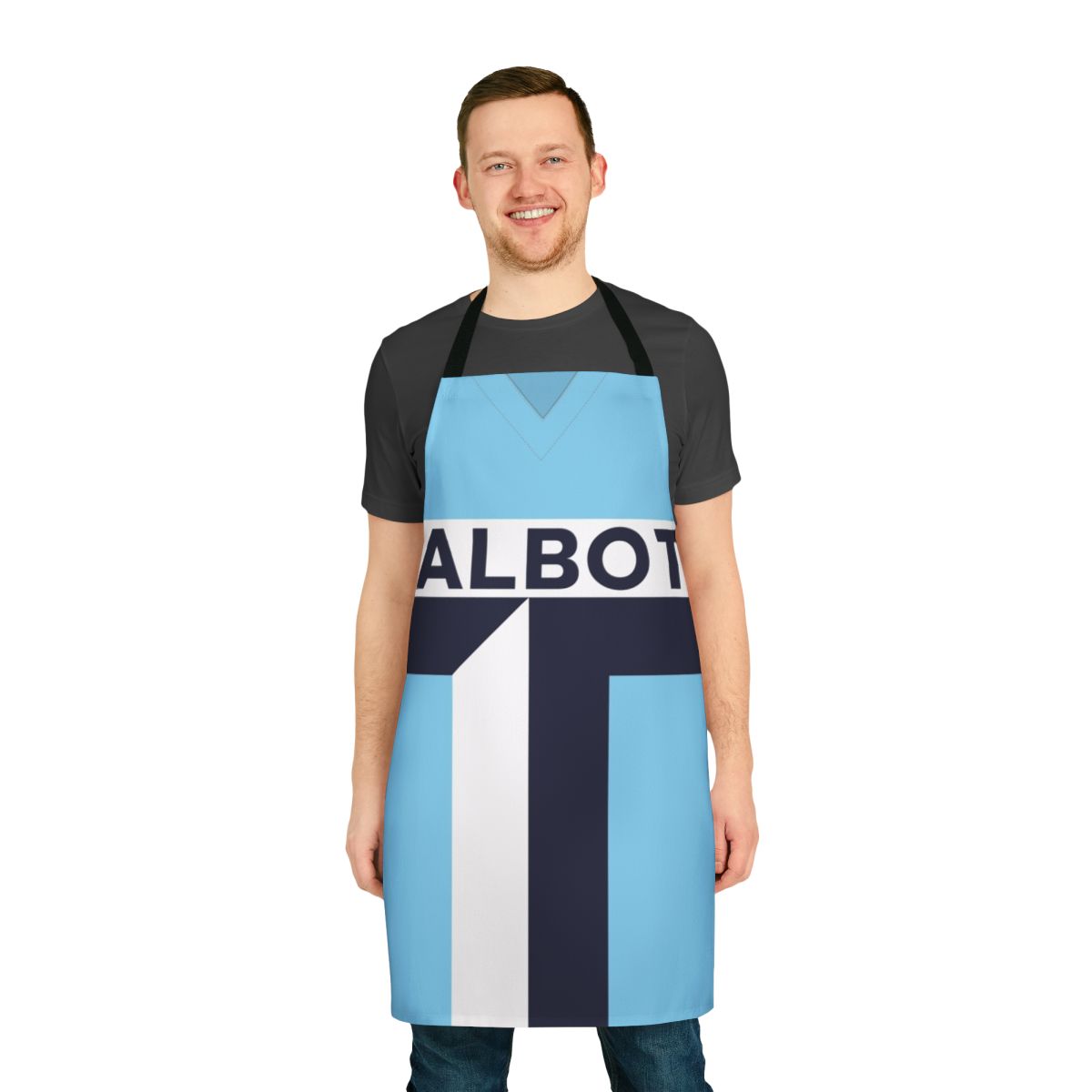 Coventry City Retro Football Apron featuring the classic 1981 1983 kit design