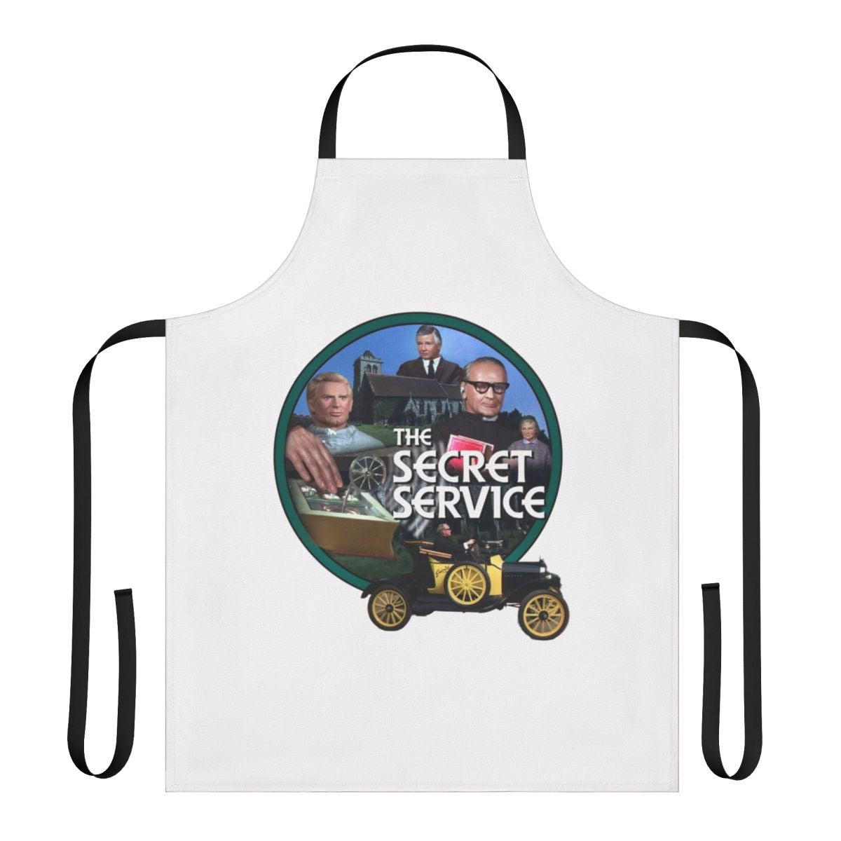 A stylish and durable apron inspired by the iconic secret service attire