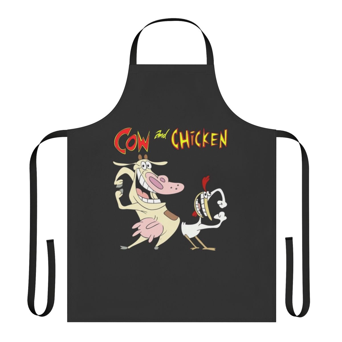 Cow and chicken themed essential cooking apron