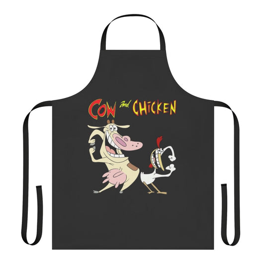 Cow and chicken themed essential cooking apron