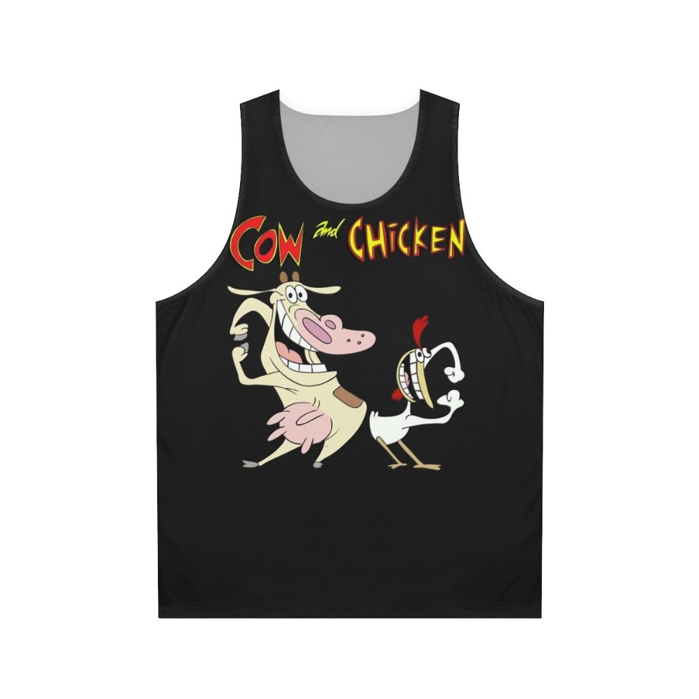 Cow and Chicken Unisex Essential Tank Top