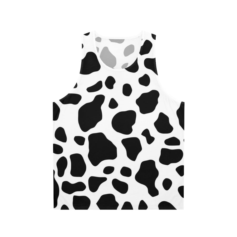 Cow print unisex tank top