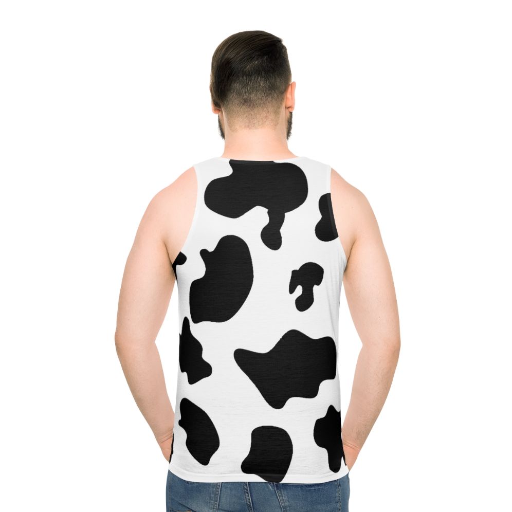 Cow print unisex tank top