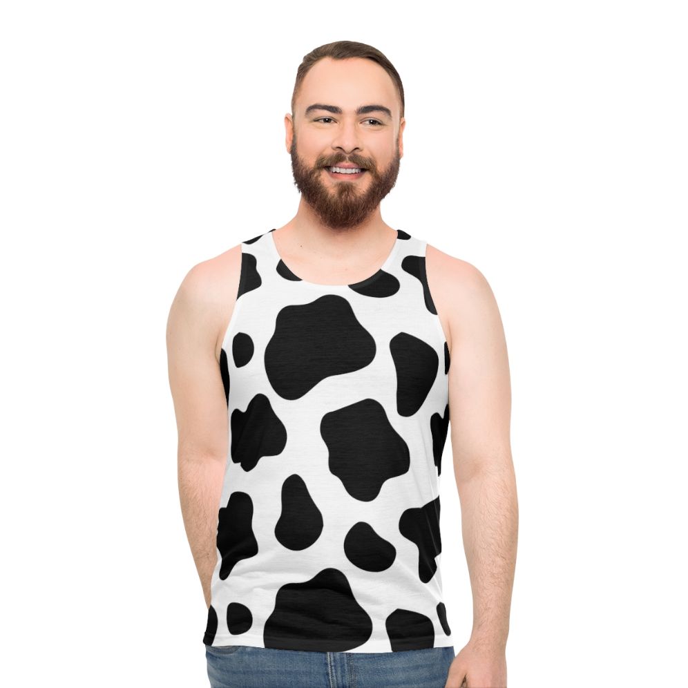Cow Spots Pattern Unisex Tank Top