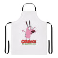 Courage the Cowardly Dog inspired apron with vibrant cartoon design