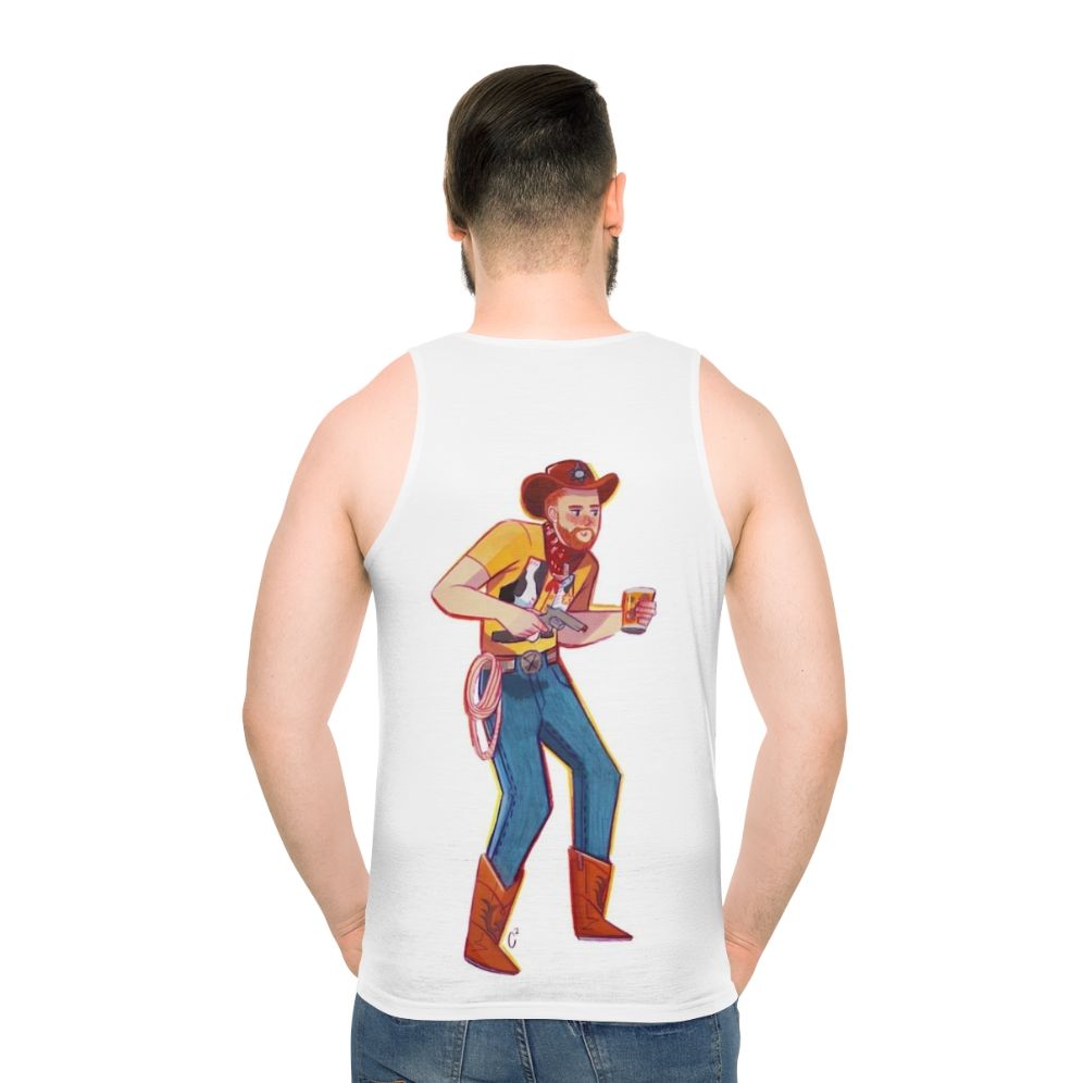 Cowboy Aunty Donna Unisex Tank Top
