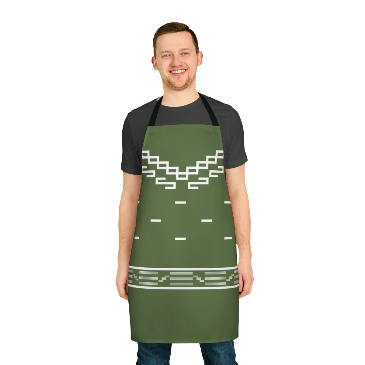 Cowboy western-themed apron with "Good, Bad, Ugly" graphic design