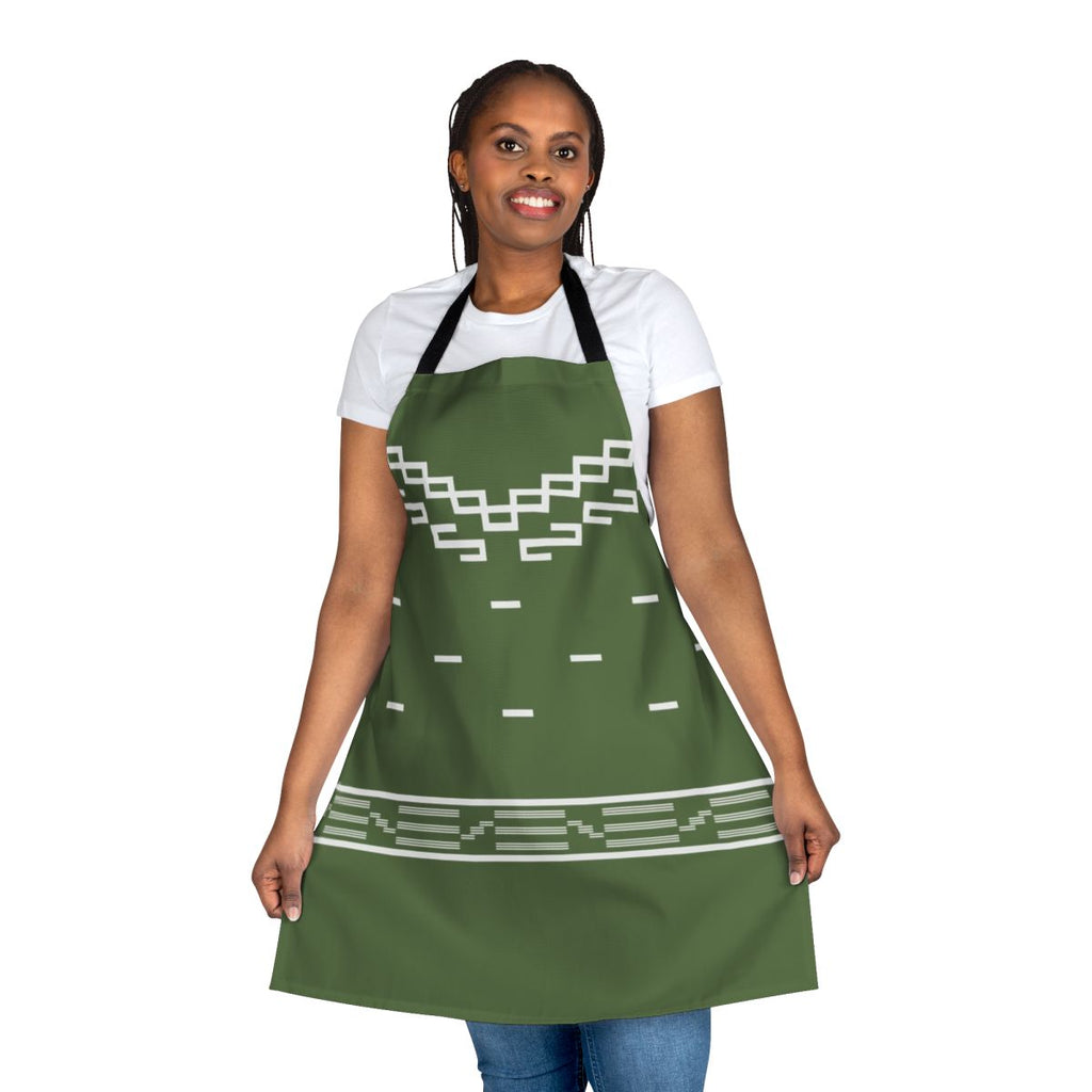 Cowboy western-themed apron with "Good, Bad, Ugly" graphic design