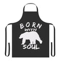 Soft, comfortable apron featuring a beautiful bear design for animal lovers