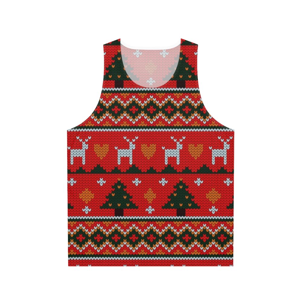 Cozy Christmas knit tank top