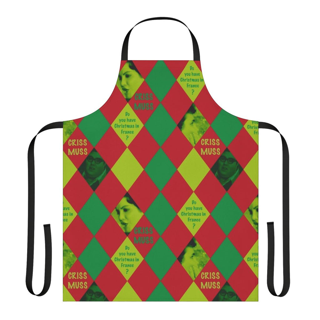 Criss Mass Apron featuring characters from the 1980s comedy "Better Off Dead"
