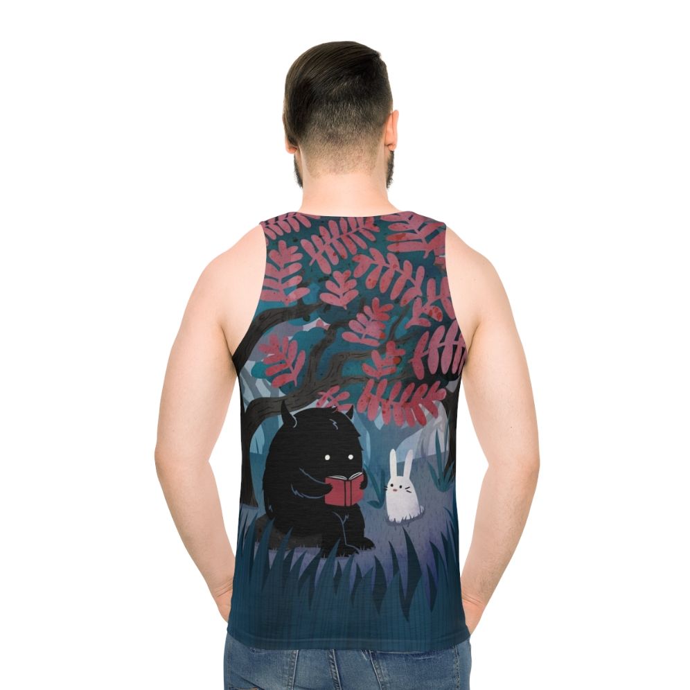 Cozy literary nature unisex tank top