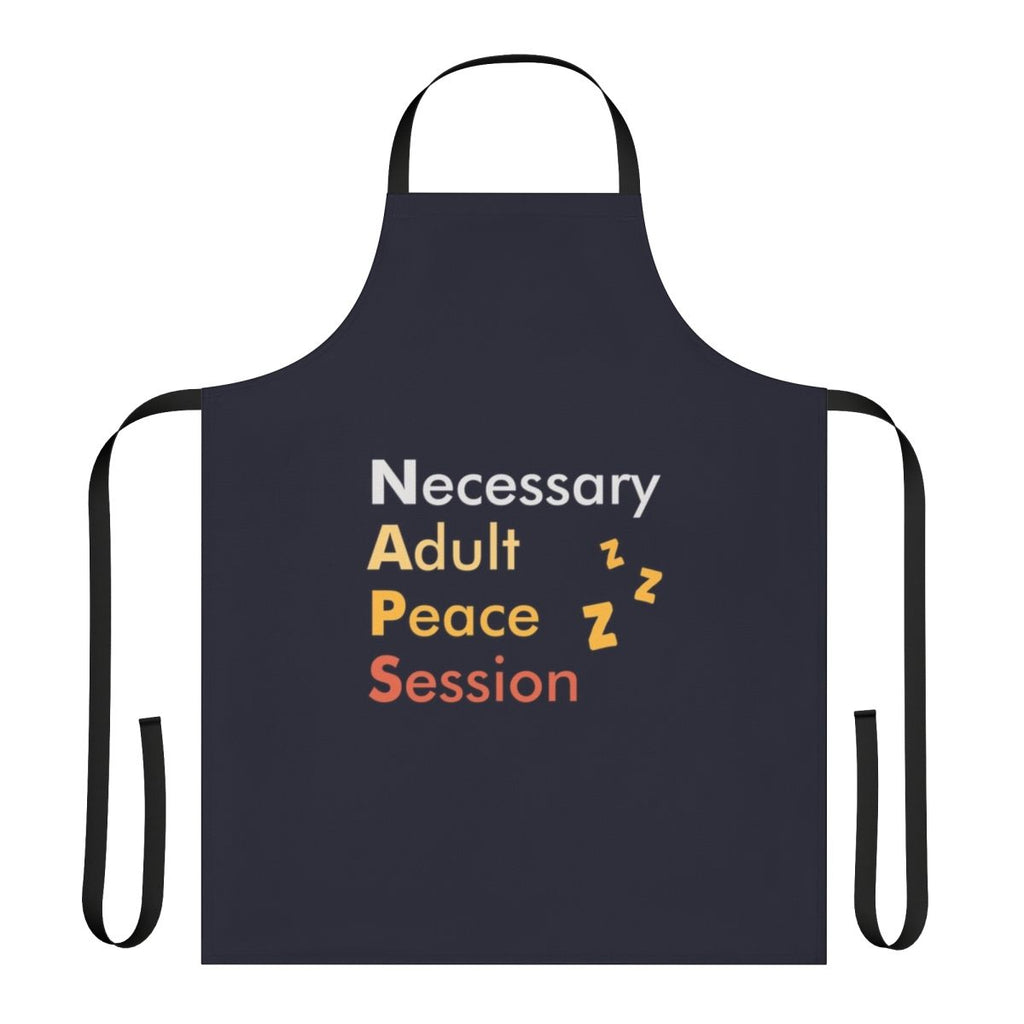 Adult napping apron with "Naps Necessary" design