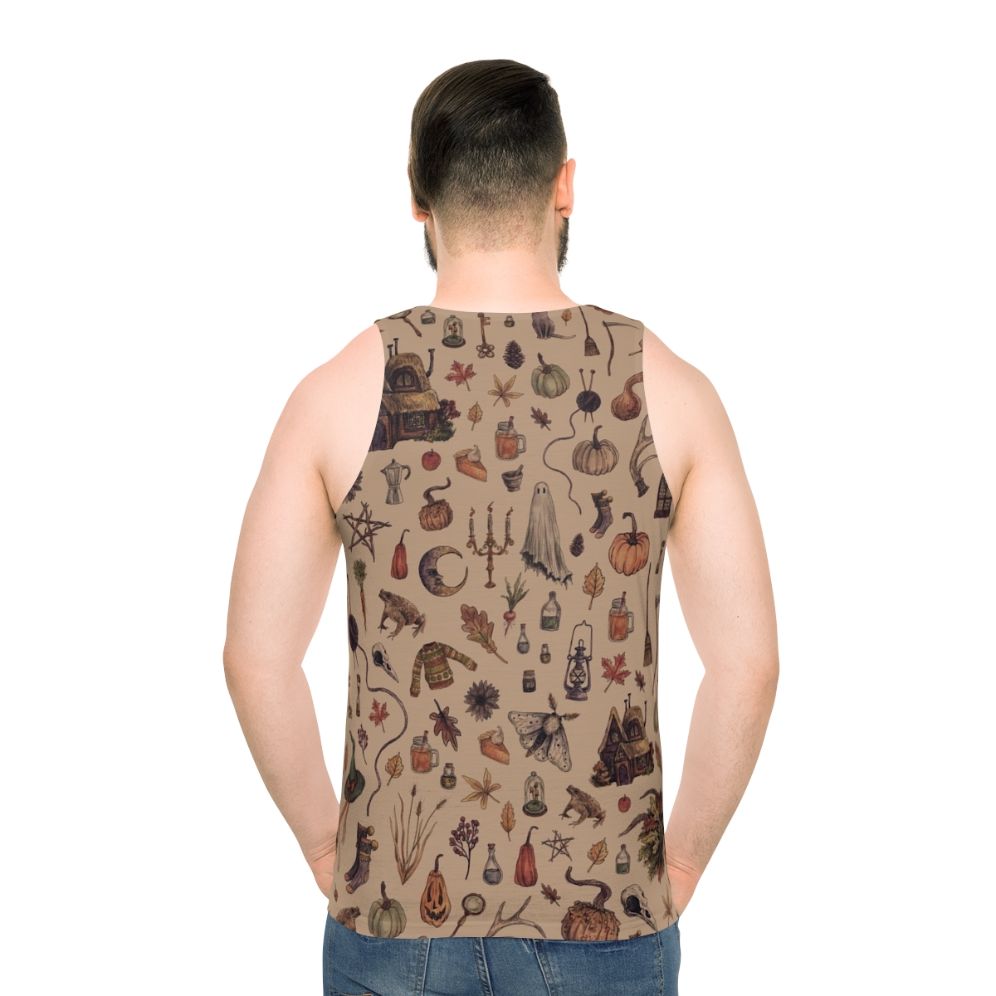 Cozy rustic brown unisex witchy tank top