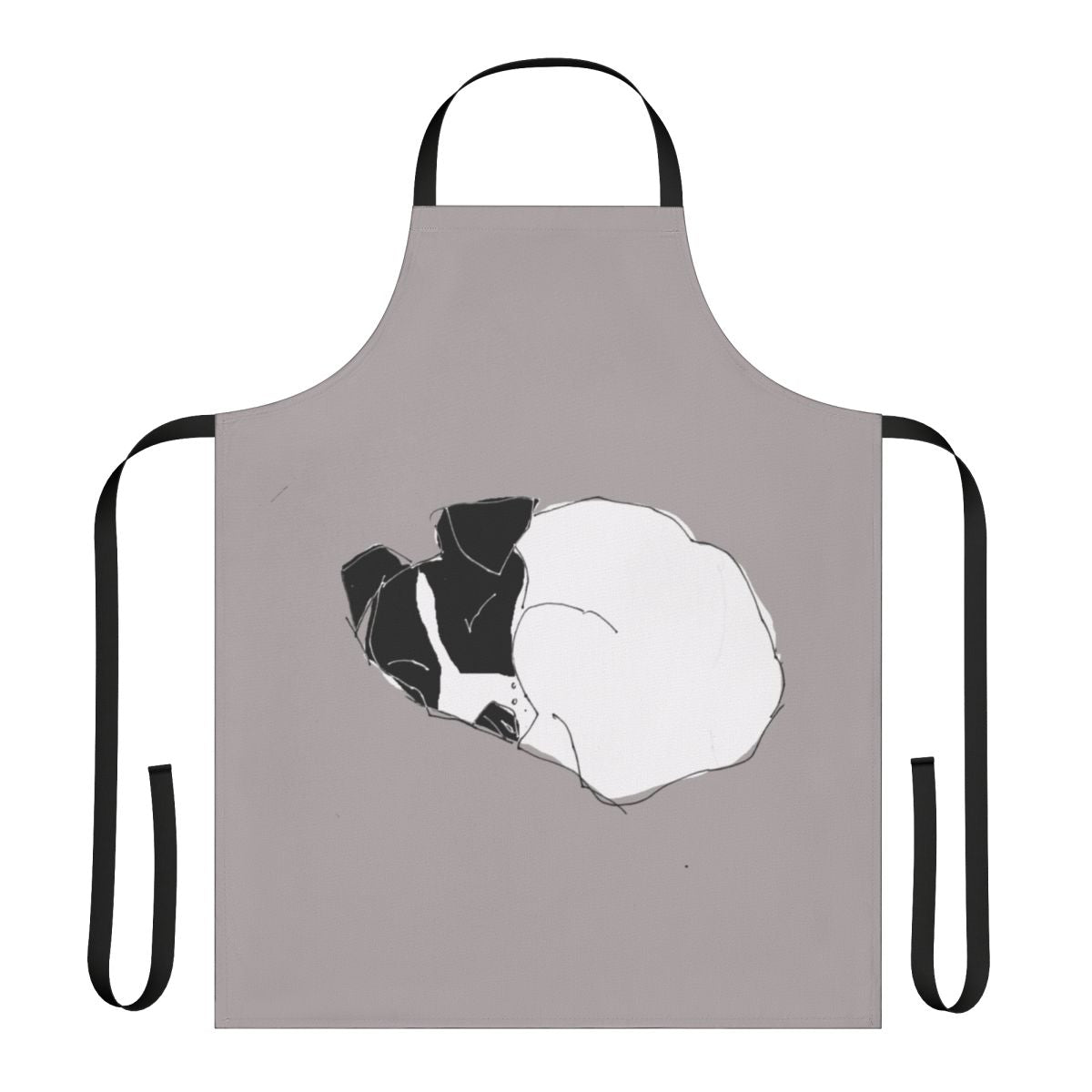 A comfortable and stylish apron for dog owners to wear while their furry friend naps.
