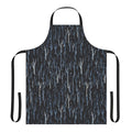 Snowy woods scene printed on a durable and stylish apron