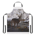 Whitetail deer designed apron for winter cooking and home decor