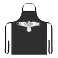A white apron with a "Winter Is Here" design, inspired by the popular TV series Game of Thrones.