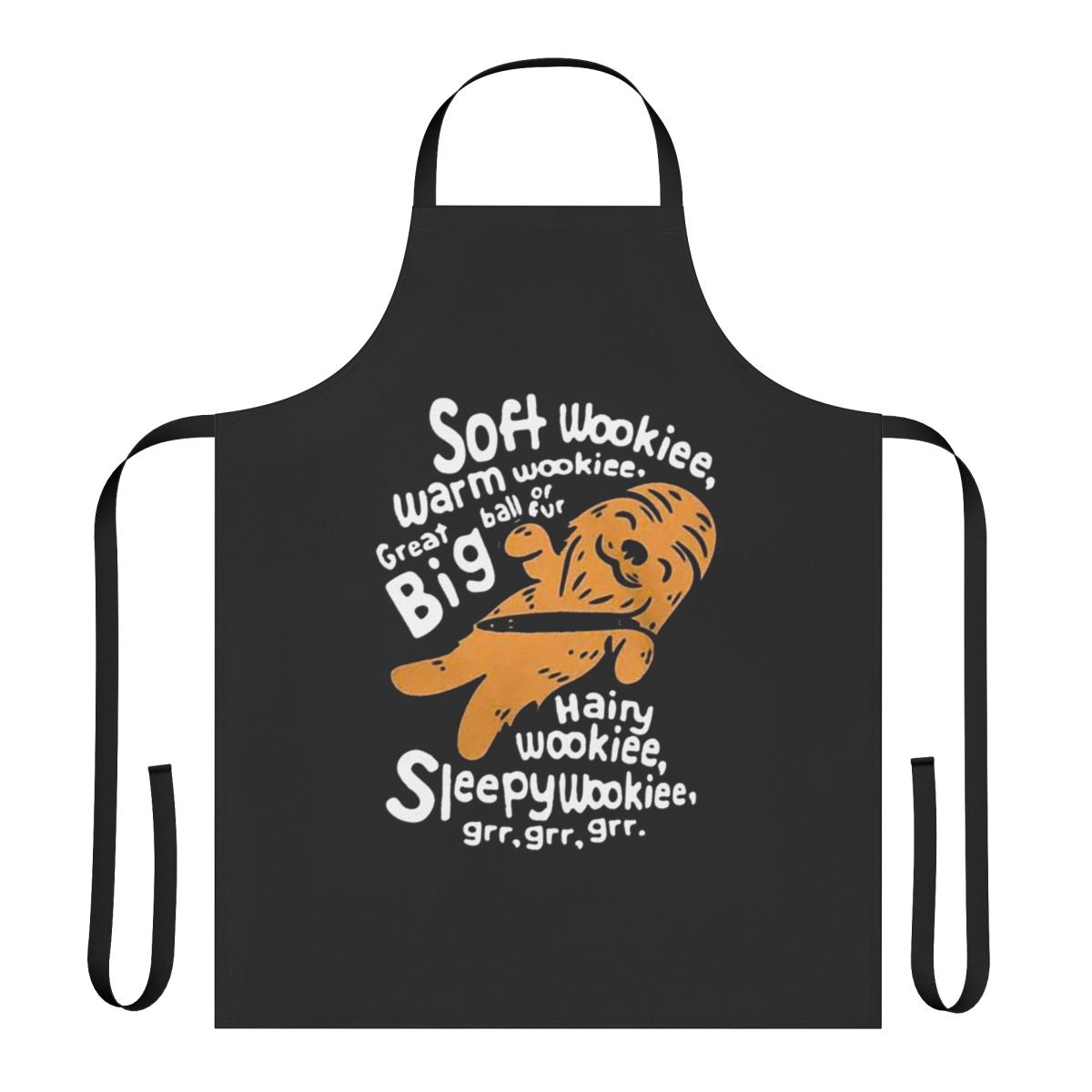 Soft, wookiee-themed apron with a warm, vintage-style design