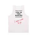 Unisex tank top for certified public accountants