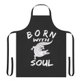 Apron featuring an alligator design for a unique cooking experience