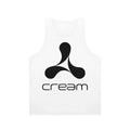 Cream minimalist unisex tank top