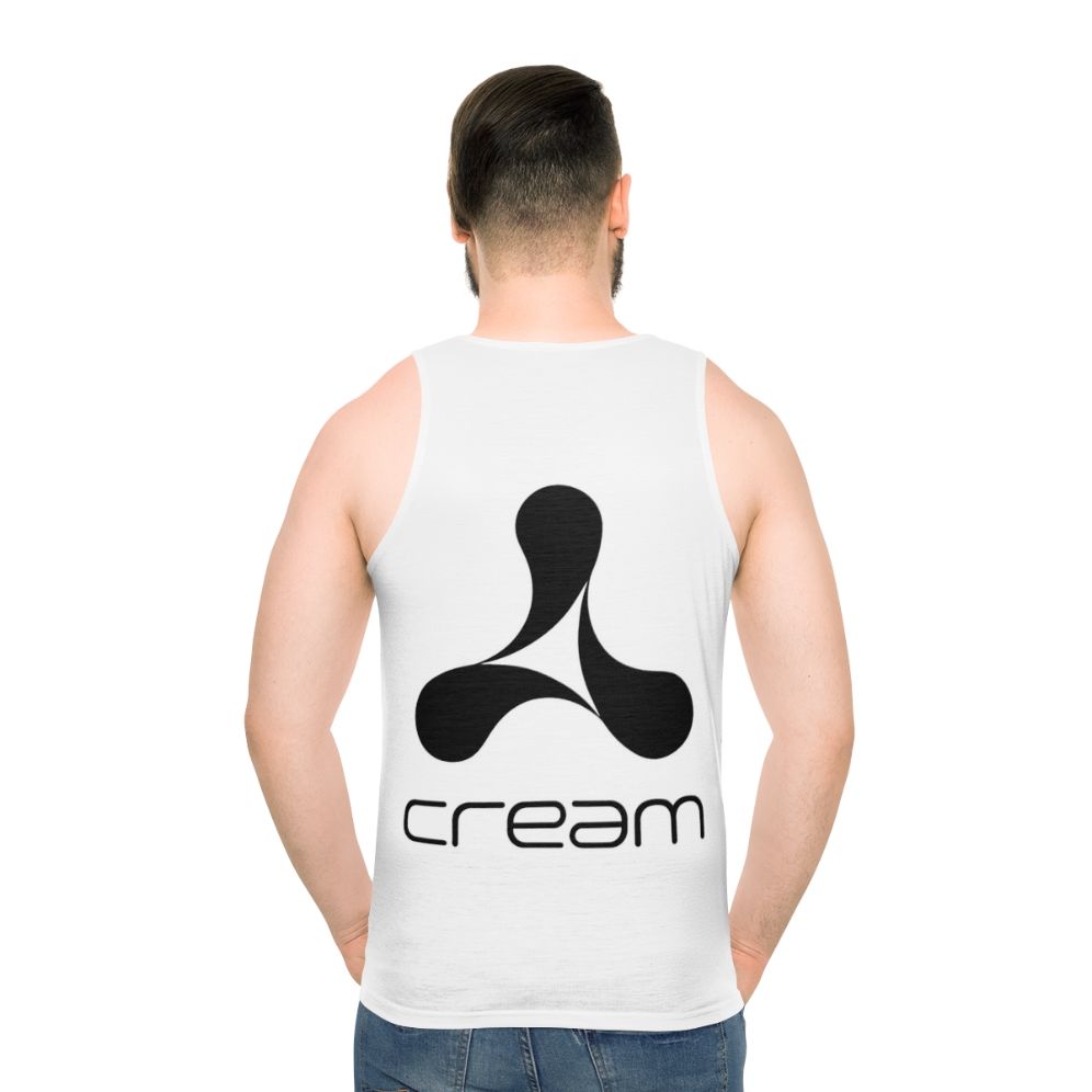 Cream minimalist unisex tank top