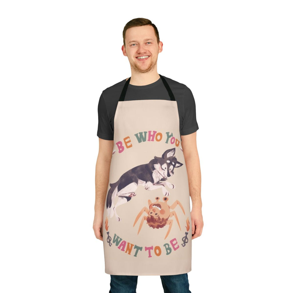 Creature Feature Kitchen Apron - Horror Movie Inspired Cooking Accessory with Scary Dog