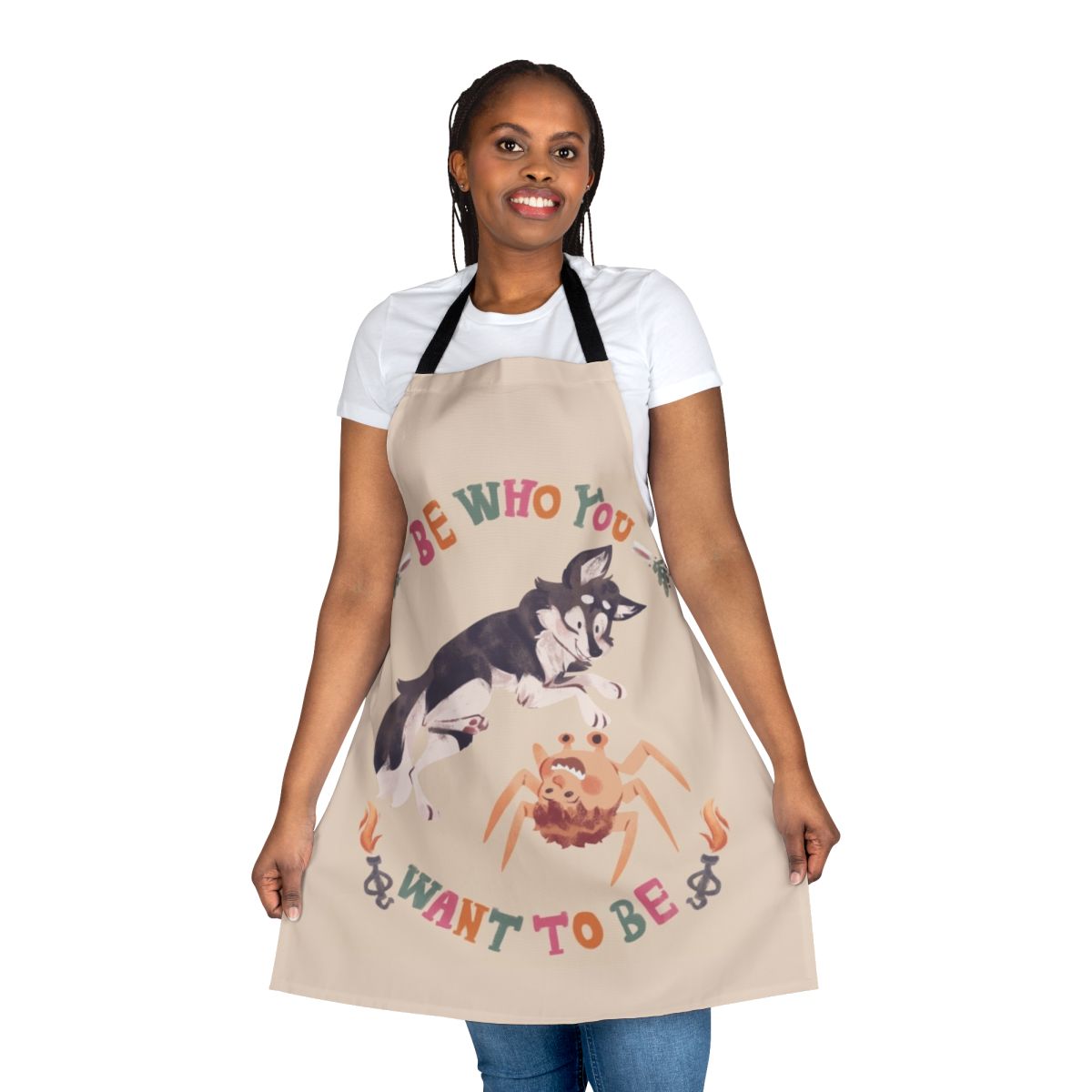 Creature Feature Kitchen Apron - Horror Movie Inspired Cooking Accessory with Scary Dog