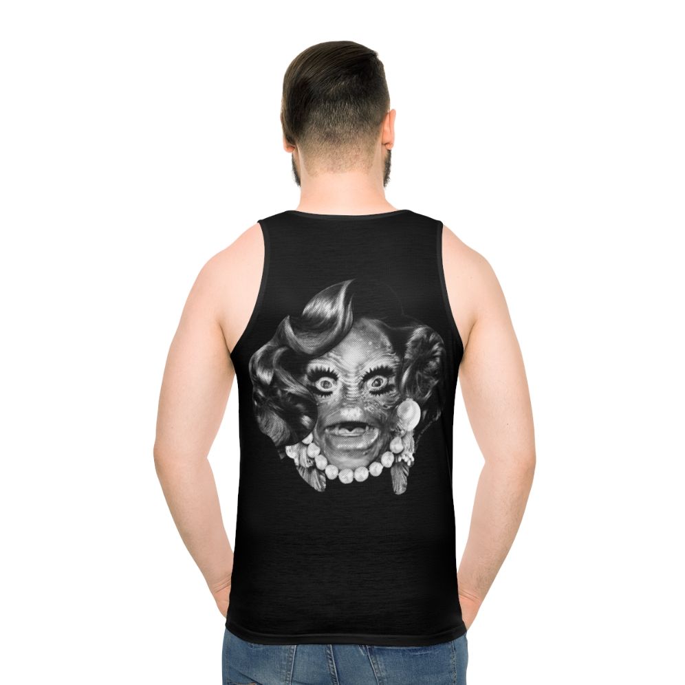 Unisex tank top with Creature From The Black Lagoon monster design