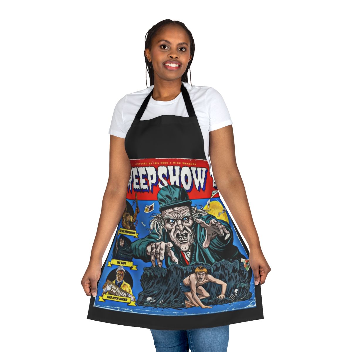 Creepshow 2 inspired horror movie themed apron