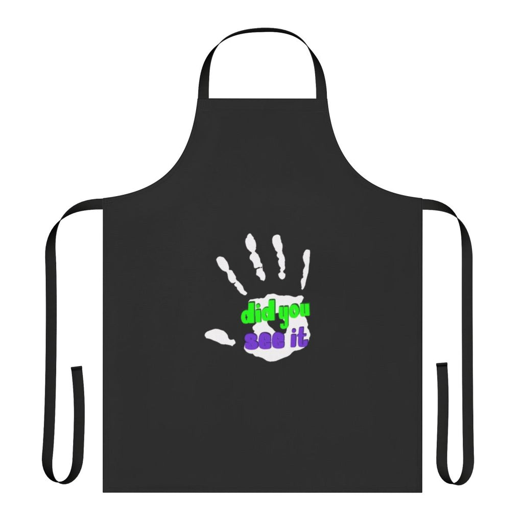 Creepy and scary apron with a nuclear disaster or explosion design