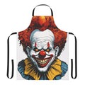 Vintage-style scary clown apron for horror and Halloween enthusiasts