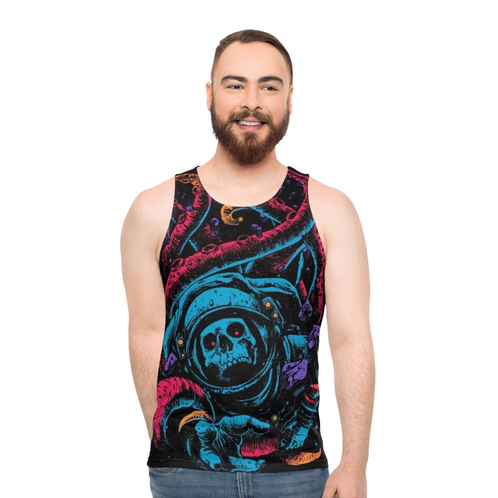 Creepy and eerie unisex tank top