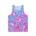 Creepy eyeball pattern unisex tank top
