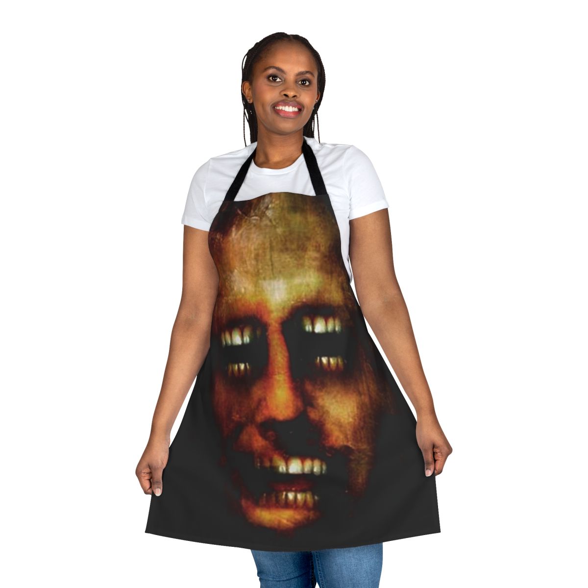 Spooky apron featuring the Corinthian from The Sandman comics
