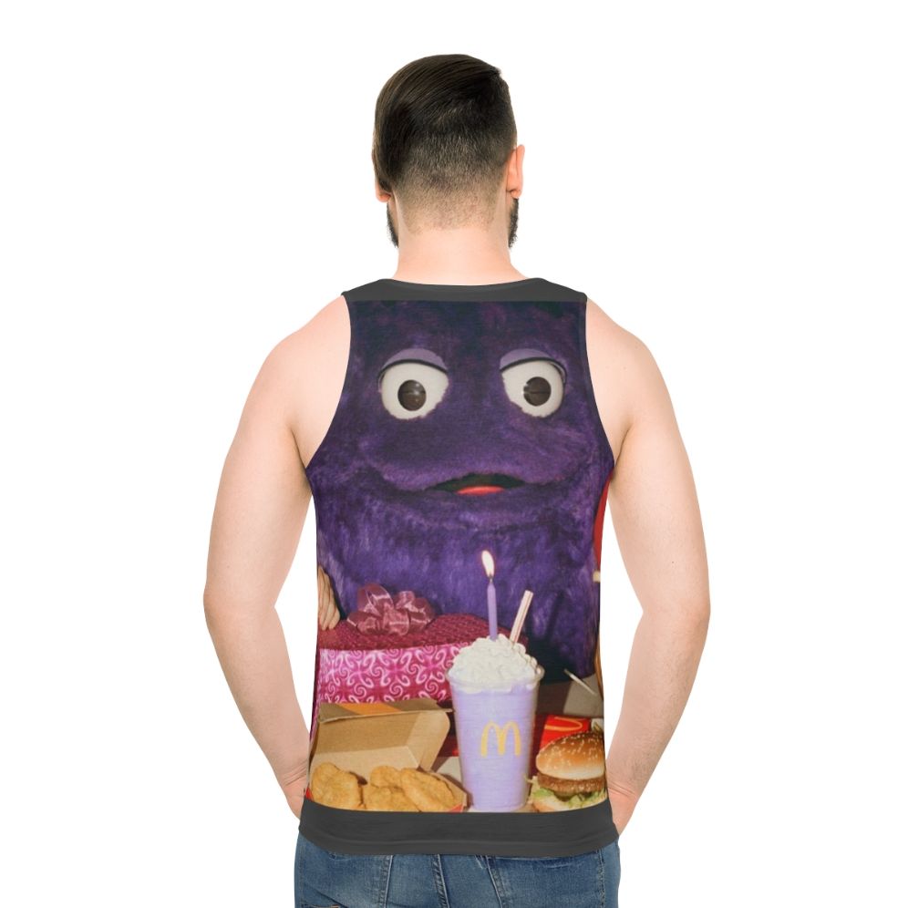 Creepy Grimace McDonalds Birthday Unisex Tank Top