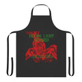 Creepy, surreal apron featuring divine light and horror imagery