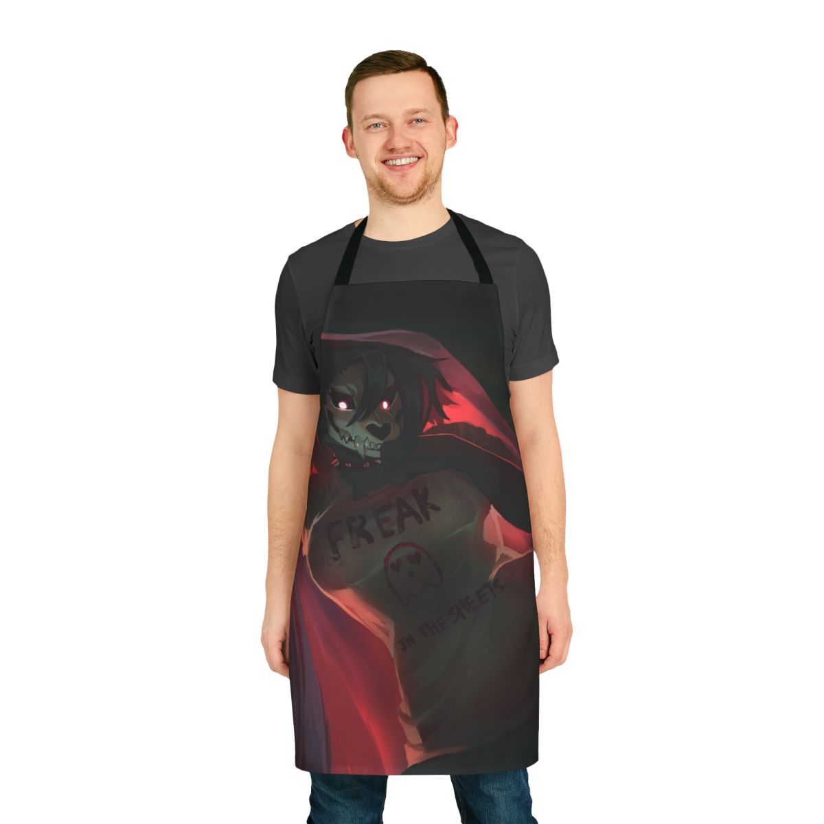 Apron featuring the unsettling SCP-1471 werewolf-like creature