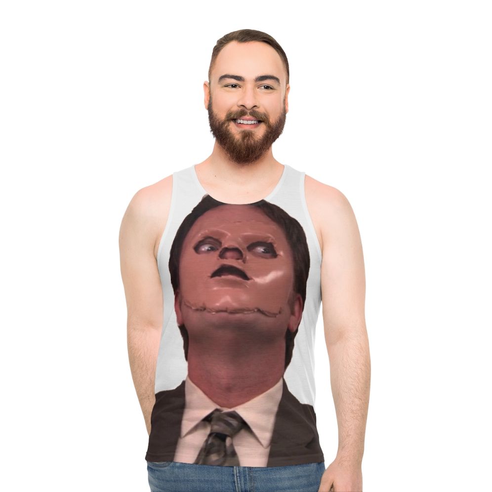 Unisex tank top with Silence of the Lambs inspired design