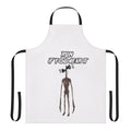 Spooky Siren Head-inspired apron with skull and bone designs