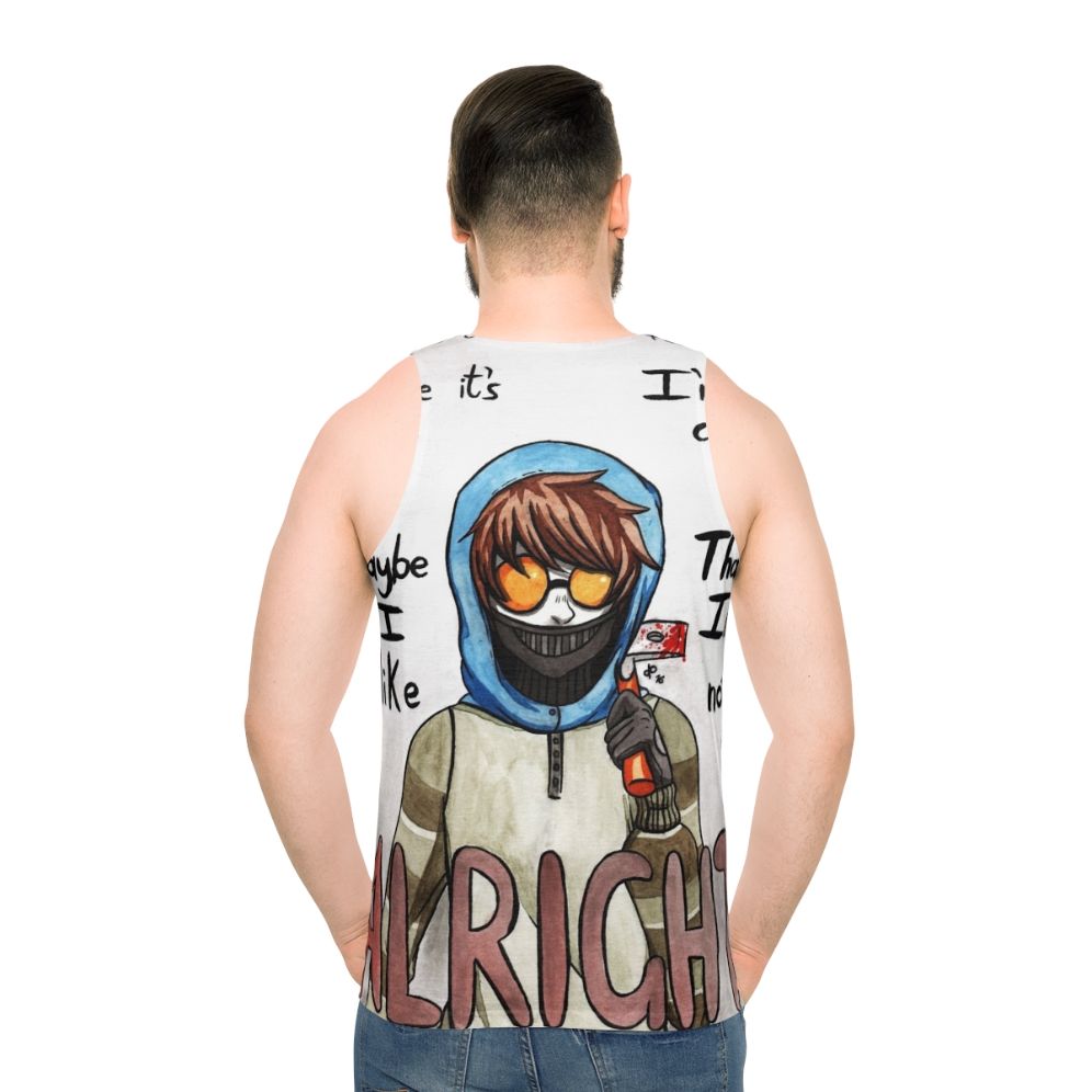 Creepypasta Unisex Tank Top with Shinedown Lyrics
