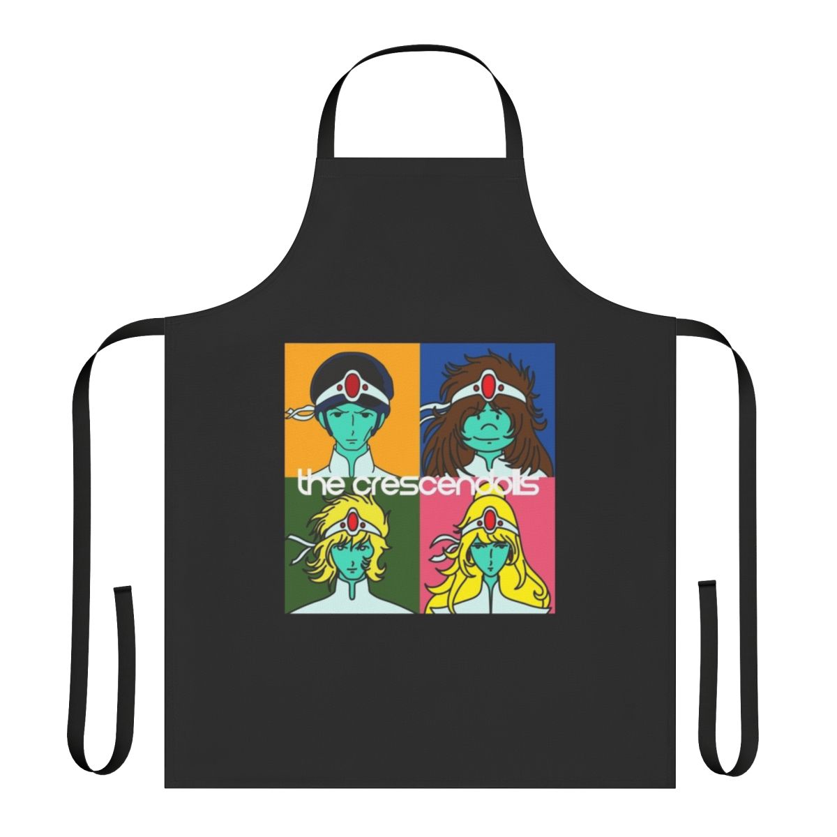 Stylized Crescendolls Alien-themed apron with Daft Punk Discovery references