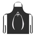 A high-quality apron featuring a crescent moon design, inspired by the Marvel superhero Moon Knight.