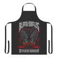 A stylish black apron with the crest of the Black Eagles House from the video game Fire Emblem: Three Houses.