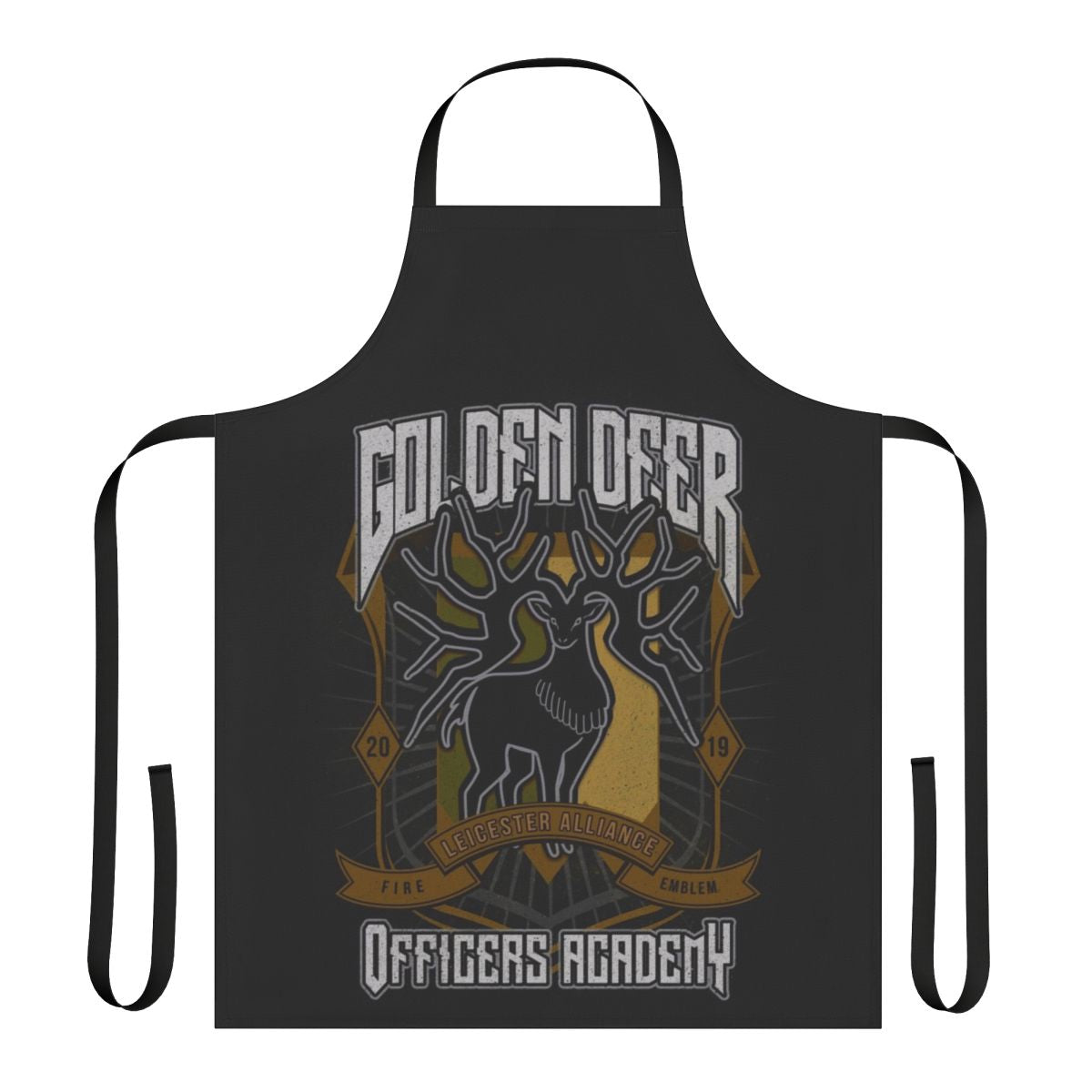 Golden Deer Crest apron with a fantasy design for Fire Emblem enthusiasts